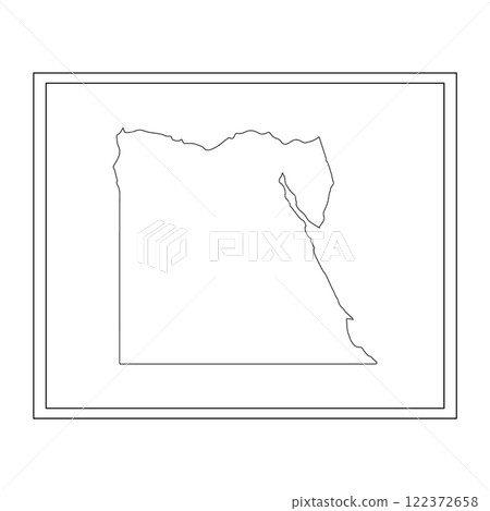 Egypt country map icon vectors illustration symbol design 122372658