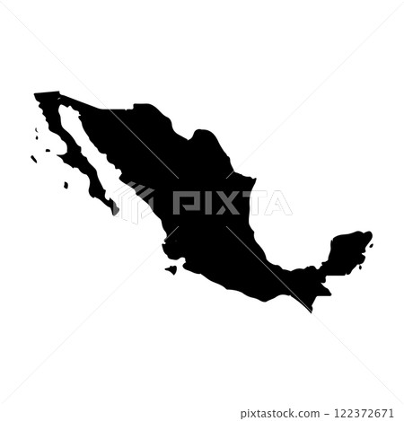 mexico country map icon vectors illustration symbol design mexico country map icon vectors illustration symbol design 122372671