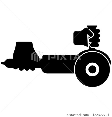 hand grinding machine icon vectors illustration 122372791