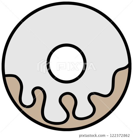 donut cake icon vectors illustration symbol deisgn 122372862