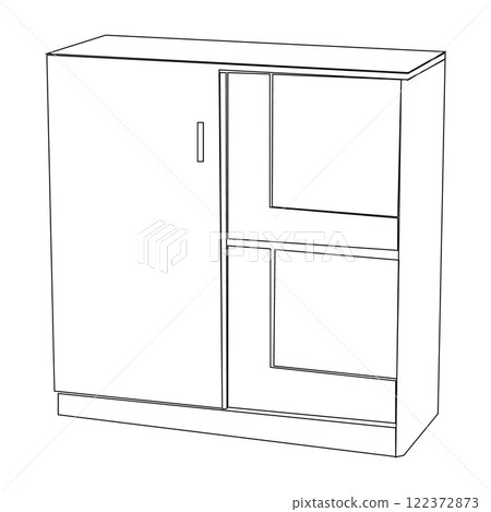 cupboard icon vectors illustration symbol design 122372873