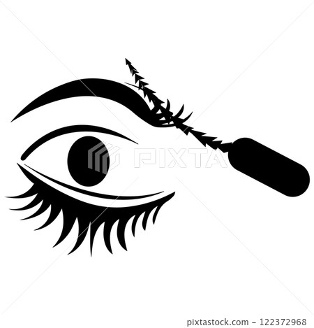 eyelash icon vectors illustration symbol design 122372968