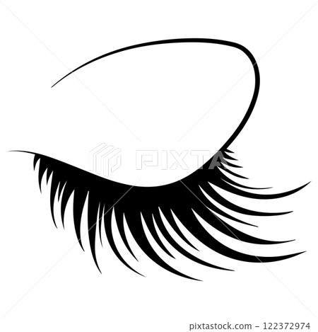 eyelash icon vectors illustration symbol design 122372974