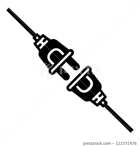 electric plug icon vectors illustration symbol design 122372976