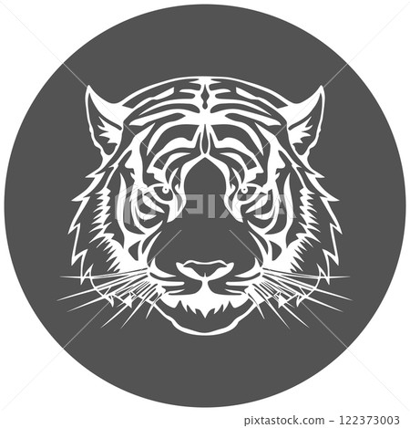 tiger head icon vectors illustration symbol design 122373003