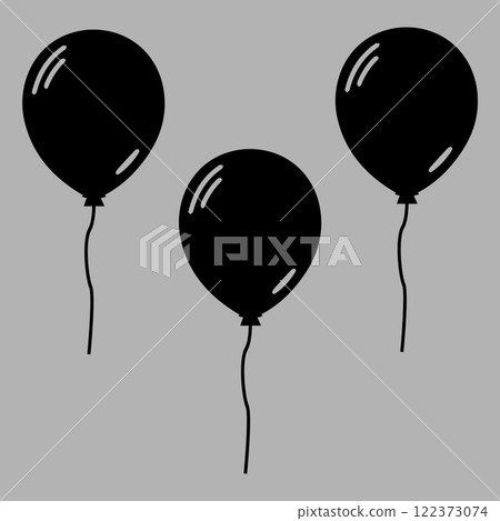 balloon decoration icon vectors illustration balloon decoration icon vectors illustration 122373074