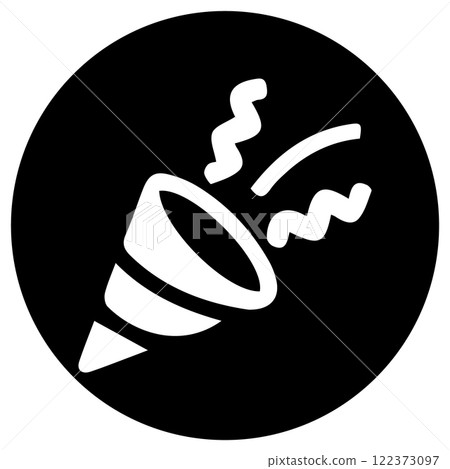 Confetti Popper line icon vectors illustration 122373097