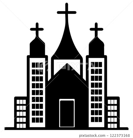 Christian church icon vector illustration Christian church icon vector illustration 122373168
