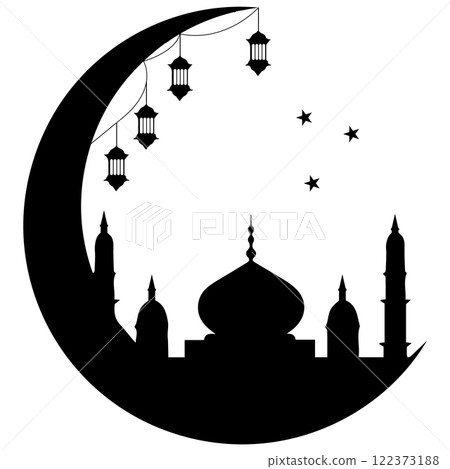 mosque icon vectors illustration symbol design 122373188