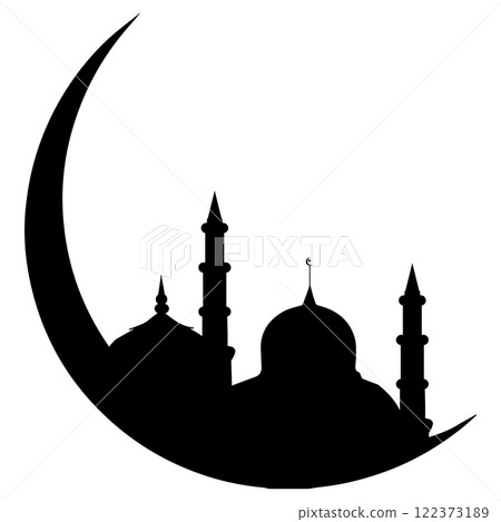 mosque icon vectors illustration symbol design 122373189