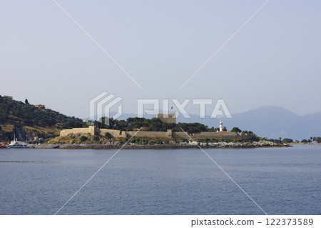 Kusadasi Castle in Kusadasi, Turkey 122373589