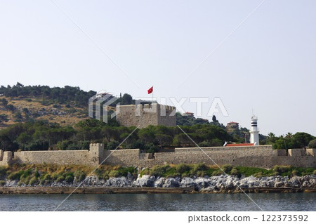 Kusadasi Castle in Kusadasi, Turkey 122373592