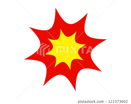 Explosion symbol (shock icon) 122373602