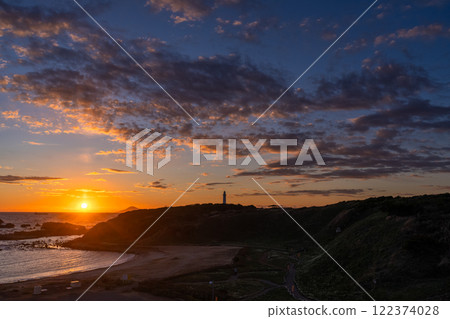 [靜岡縣]伊豆半島築木崎的黎明 122374028