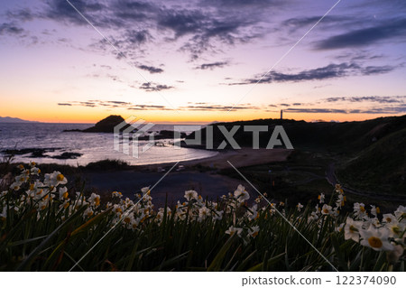[靜岡縣]伊豆半島築木崎的黎明 122374090