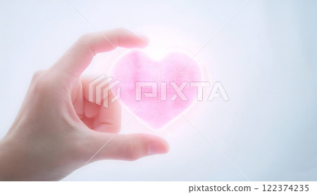 Heart and hand 122374235