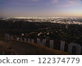 Hollywood Sign and Los Angeles Sunset Cityscape 24mm 122374779
