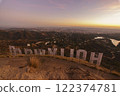 Hollywood Sign Panorama Sunset Cityscape 15mm 122374781