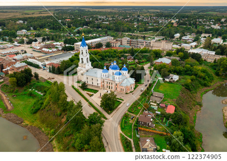View of Kashin city with Resurrection Cathedral View of Kashin city with Resurrection Cathedral 122374905