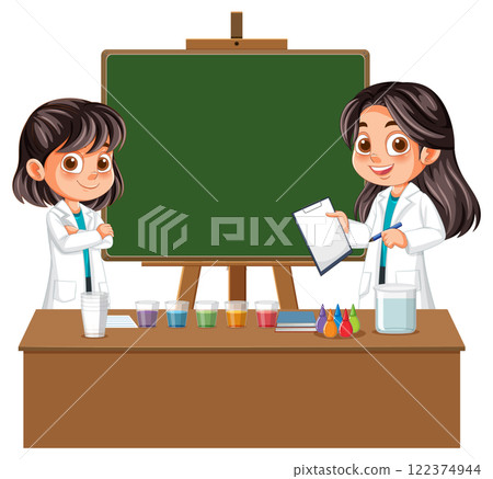 Young Scientists in a Classroom Setting Young Scientists in a Classroom Setting 122374944