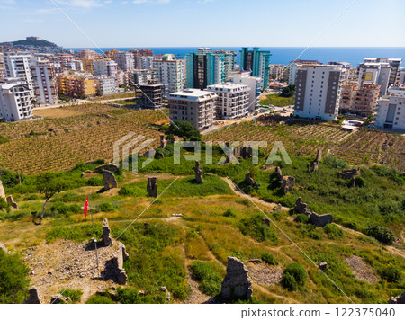 Aerial view of remains of Naula Ancient City Aerial view of remains of Naula Ancient City 122375040
