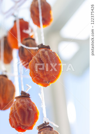 曬乾的柿子、柿子、澀柿 122375426