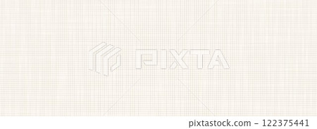 Beige linen seamless texture. Light neutral canvas repeating background. Ecru sackcloth fabric material wallpaper. Rough hessian textile. Rustic woven burlap surface. Vector organic cotton backdrop 122375441