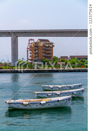 (Toyama Viewpoint) Kaiwomaru Park in early summer, full sails in May 122375614