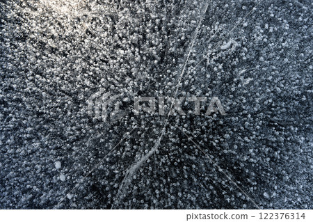 冰泡冰造型赤城大沼 122376314