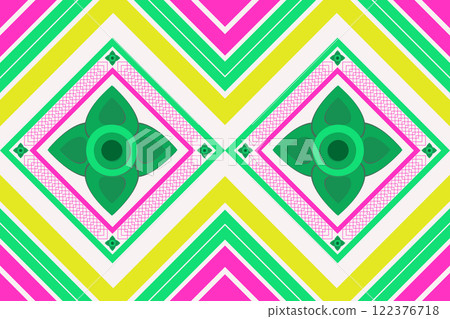 Abstract geometric ethnic pattern design. Abstract geometric ethnic pattern design. 122376718