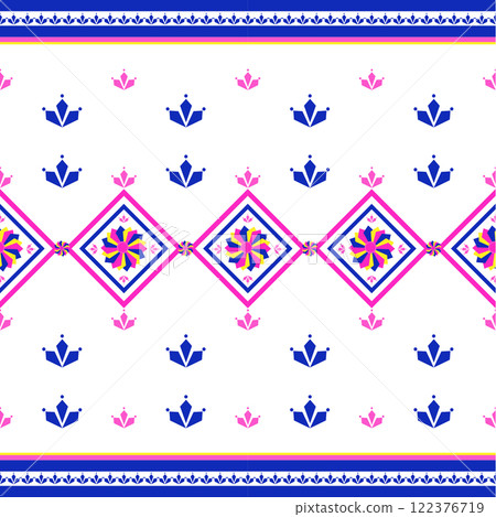 Abstract geometric ethnic pattern design. Abstract geometric ethnic pattern design. 122376719
