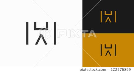 Simple and Unique HA logo design Simple and Unique HA logo design 122376899