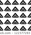 Geometric ethnic pattern, Navajo, Native American tribal fabric design. 122377283