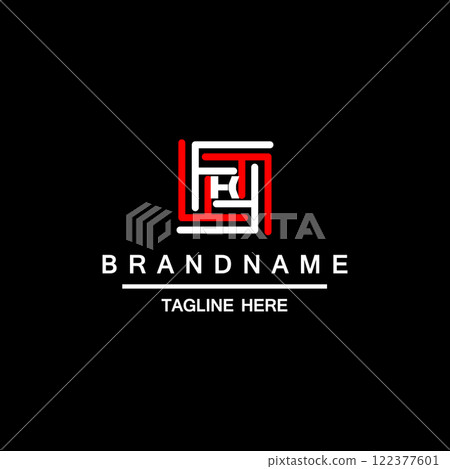 Creative logo for corporate identity of company letter K Creative logo for corporate identity of company letter K 122377601