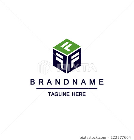 F letter cube icon logo design in vector. F letter cube icon logo design in vector. 122377604