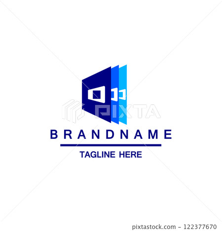 Letter D initial Business media Education Logo design vector Letter D initial Business media Education Logo design vector 122377670