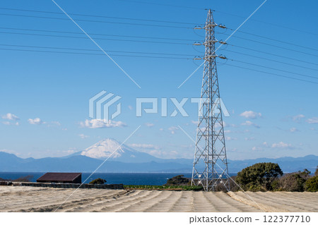 富士山和鋼塔 122377710