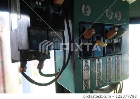 Equipment in the cab of an electric locomotive 122377788