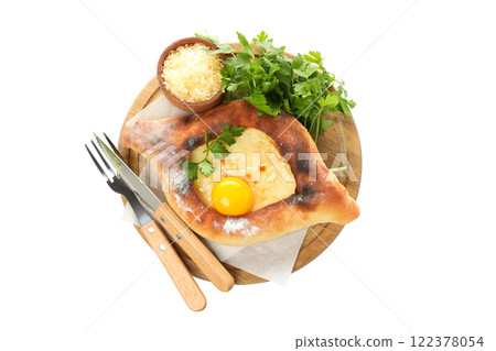 PNG, Khachapuri, tasty baking food, isolated on white background 122378054