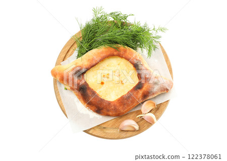 PNG, Khachapuri, tasty baking food, isolated on white background PNG, Khachapuri, tasty baking food, isolated on white background 122378061