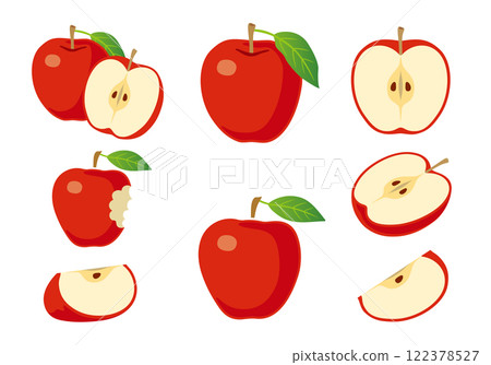 Apple illustration icon set 122378527