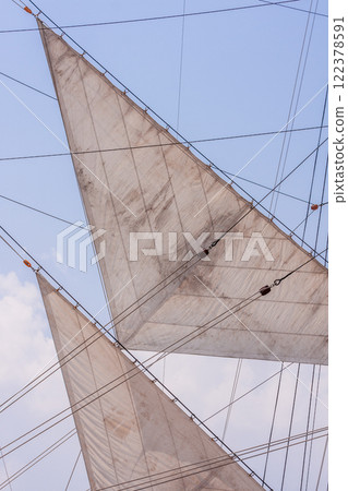 (Toyama Viewpoint) Kaiwomaru Park in early summer, full sails in May 122378591