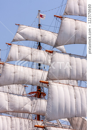 (Toyama Viewpoint) Kaiwomaru Park in early summer, full sails in May 122378680