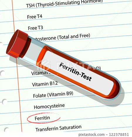 Medical Blood Test Illustration 122378851