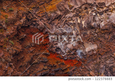 Volcano Crater - Mt. Vesuvius in Italy 122378883