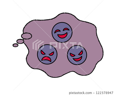 顯示人際關係中不良氣氛的插圖 122378947