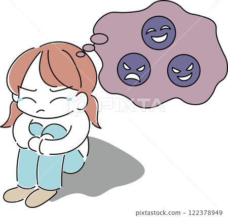 Girl struggling with relationships 122378949