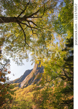 秋葉中的屏風岩 秋葉中的屏風岩 122378957