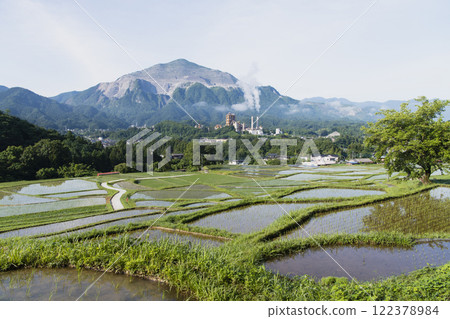 Mount Buko as seen from the Sakata rice terraces Mount Buko as seen from the Sakata rice terraces 122378984