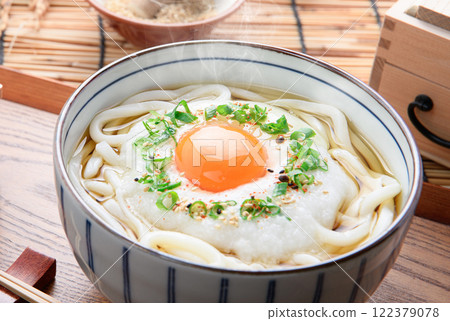 滑嫩又營養! 月見山烏龍麵(山烏龍麵) 滑嫩又營養! 月見山烏龍麵(山烏龍麵) 122379078